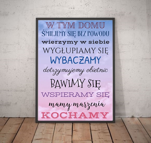 Obrazy Z Napisami, Nowoczesne A4, Dużo Wzorów