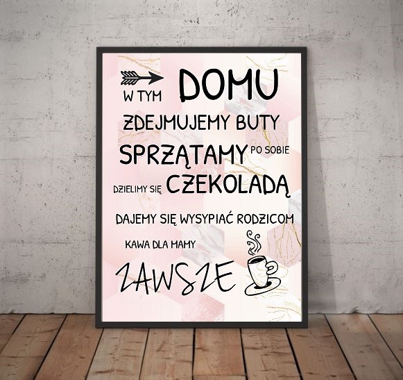 Obrazy Z Napisami, Nowoczesne A4, Dużo Wzorów 2