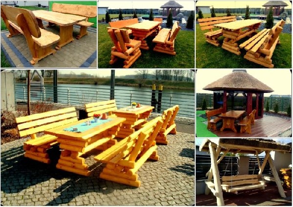 Meble Ogrodowe Z Litego Drewna - Cała Polska