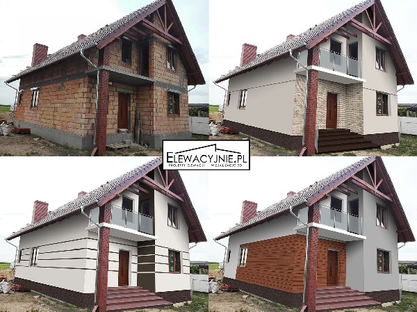 Projekt Elewacji Na Zdjęciach / Wizualizacje 3d