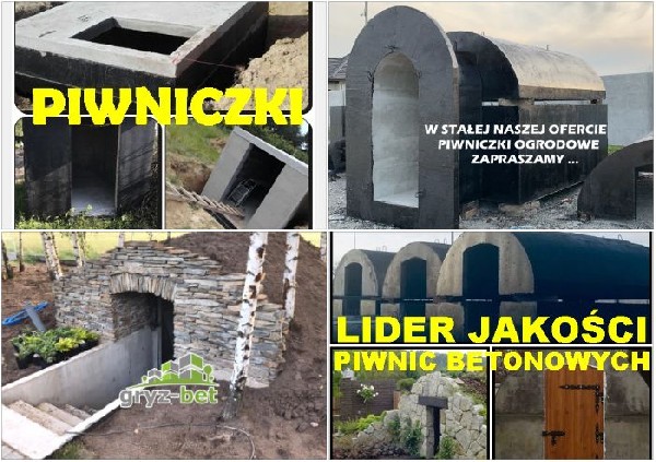 Piwniczka Ogrodowa Ziemianka Betonowa Piwnica Szczelna Spiżarnia
