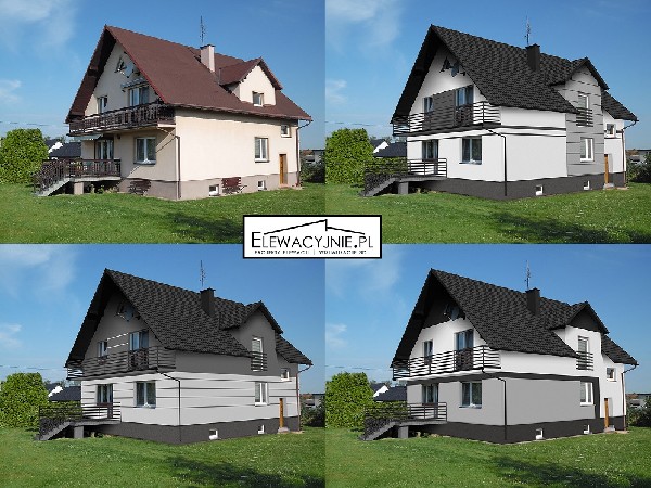 Projekty Elewacji / Wizualizacje Fasady / Elewacje Domów 3
