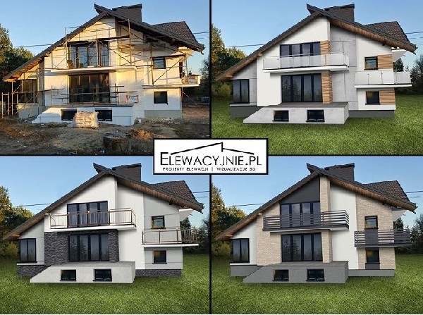 Tanie Projekty Elewacji W Formie Wizualizacji / Remont / Malowanie / Wykończenie Domu