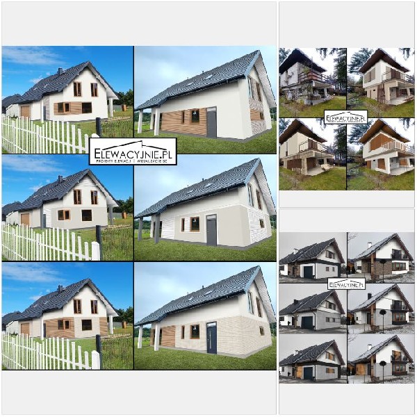 Projekt Elewacji, Wizualizacje 2d/3d, Koncepcje Przebudowy, Remont Domu 2