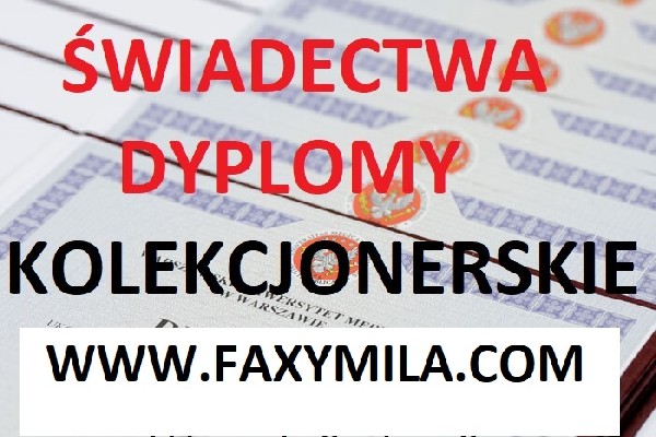 Dyplom Studiów Wyższych. Matura. świadectwa. Wszystko Legalnie